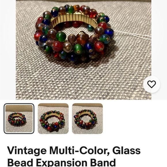 Vintage Accessories - Vintage Multi-Color Glass Bead Bracelet